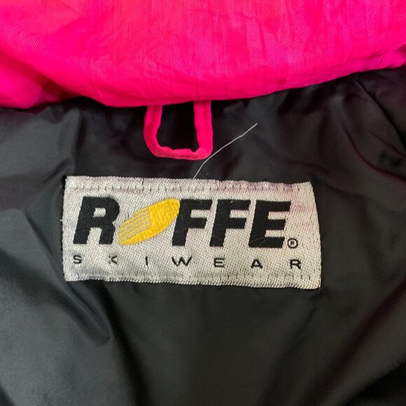 VTG Roffe Demetre Ski Jacket Adult X-Large Made USA 80s Neon Thinsulate 3M - Picture 6 of 11
